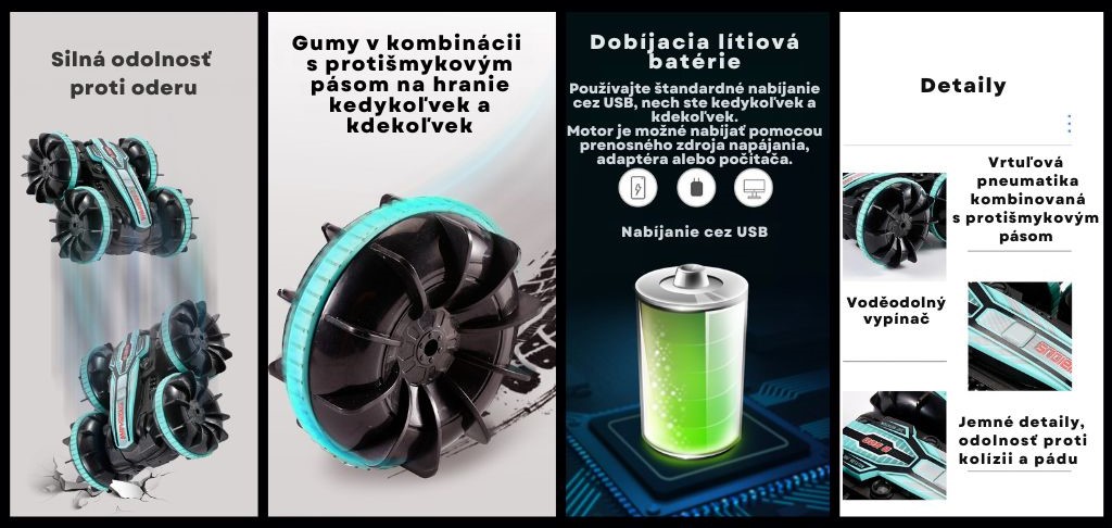 MaxLife Obojživelné RC auto s ovládaním na pohyb ruky MXRC-400 88 (4)